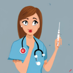 Nurse holding Insulin syringe